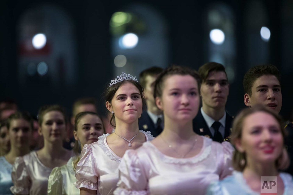 Moscow lung linh trong vũ hội quốc tế của thiếu sinh quân